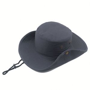 Solid Color Sunscreen Summer <b>Bucket</b> Hat Fishing and Mountaineering <b>Folding</b> Wide Brim Sun Hat Outdoor Sunproof <b>Bucket</b> Hat - Product Image 1