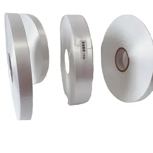 Großhandel Custom ized Polyester weiß Satin Ribbon Tape Roll Double Face Polyester Satin voll mattes Band