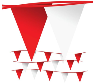 Drapeaux de signalisation - Barrière de signalisation de sécurité pour toit homologuée OSHA 500 lb pour la circulation, les fêtes et les événements - Corde de 105 pieds résistante à la décoloration - Product Image 1