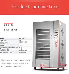 Máquina Desidratadora Industrial Comercial de Alta Capacidade QDMECH para Secagem de Grãos de Cacau, Vegetais e Frutas - Product Image 4