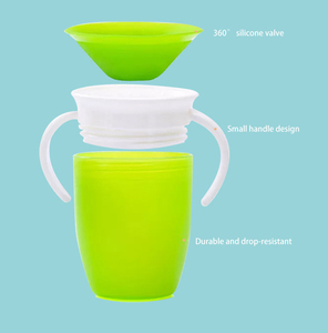 Gobelet d'apprentissage Miracle <span class=keywords><strong>360</strong></span>, vert, apprendre à boire, gobelets en silicone pour enfants, gobelet d'apprentissage magique anti-fuite pour bébé, gobelet d'apprentissage <span class=keywords><strong>360</strong></span> - Product Image 5