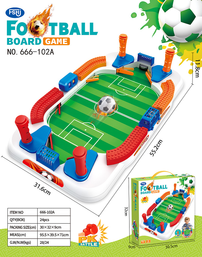 Table de football grand format 55cm - 2 ballons