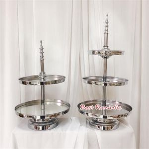 Présentoir à gâteau en métal <span class=keywords><strong>vert</strong></span> pour table à dessert Plateau à gâteau pour fête d'anniversaire de <span class=keywords><strong>mariage</strong></span> Support à gâteau pour table à dessert - Product Image 3