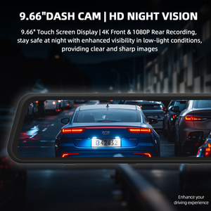 Bán nóng và phổ biến 9.66 inch Dash Cam với Carplay và G-sensor - Product Image 2
