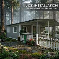 Casa Contenedor de Diseño de Estructura de Acero de Lujo, Precio de Fábrica, 3 Dormitorios con Cocina y Sala de Estar, Casa Contenedor Modular de Lujo