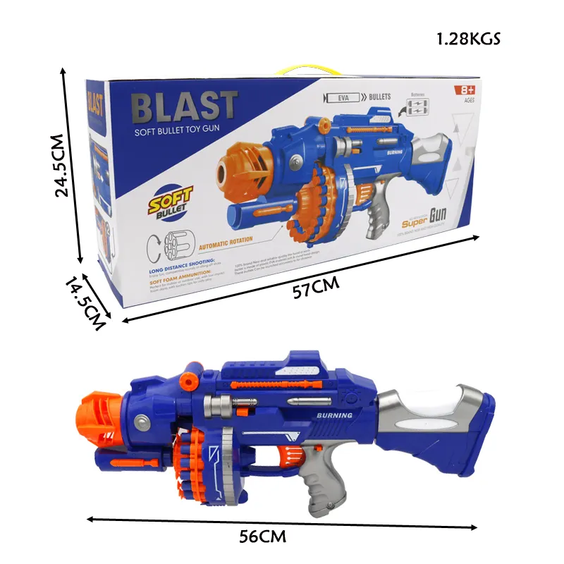 Automatic USB Kids Rapid Fire GEL SOFT Water Crystal Bullet Toy Gun Gold 2019 
