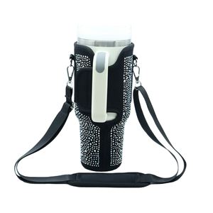 Bolsa Aislante Personalizada de Fábrica para Vaso Stanley de 40 oz con Correa de Hombro Ajustable y Funda de Neopreno con Pedrería - Product Image 2