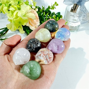 Wholesale Natural Crystal crafts healing black obsidian sleeping Cats mix Materials Animal for Decoration
