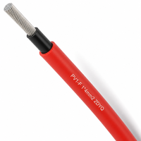 Câble photovoltaïque H1Z2Z2-K 1*4mm2, monoconducteur, cuivre étamé classe 5, XLPO DC1500V, EN50618 CPR, pour centrale solaire extérieure