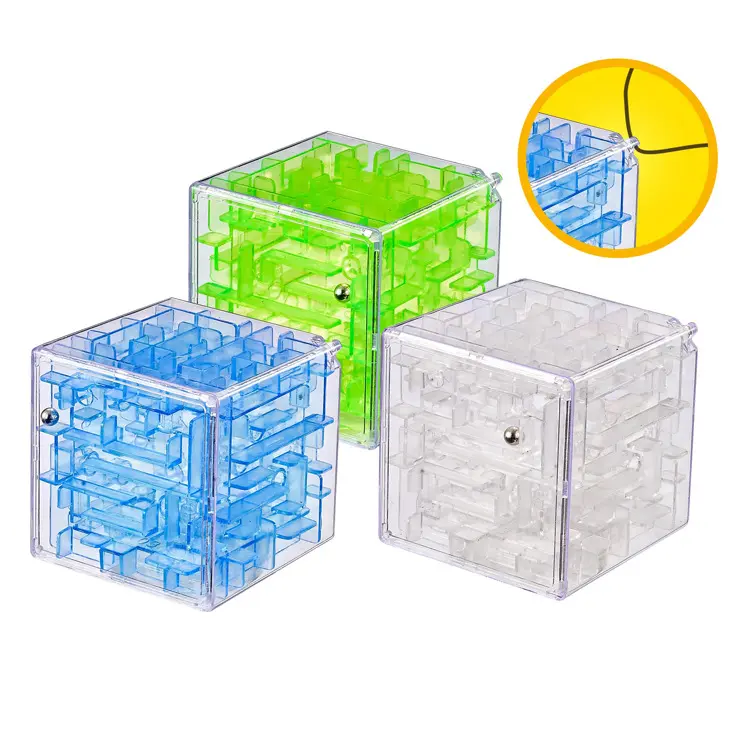 Venta caliente 3D Mini Speed Magic Cube Maze Labyrinth Ball intellect Maze juego de rompecabezas Juegos Juguetes