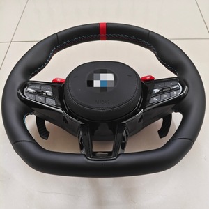 <span class=keywords><strong>Volant</strong></span> en cuir Nappa de qualité supérieure pour G20 G30 G22 G80 M-Sport, surpiqûres personnalisées, Série 3 X5 Série 6, fond plat type D - Product Image 3