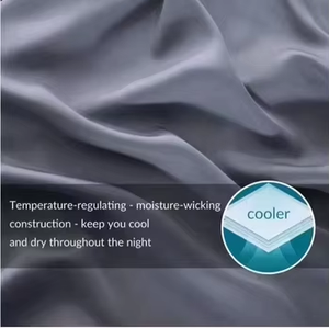 Sábana de conexión a tierra 300TC Queen 5% fibra de plata 95% algodón orgánico sábanas de conexión a tierra - Product Image 6