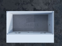 Maison conteneur préfabriquée et démontable JHCE de 20 pieds et 40 pieds avec panneaux sandwich en acier, petit bureau portable et salon