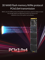قرص الحالة الصلبة JUHOR عالي السرعة 1 تيرابايت M.2 NVMe Gen3 SSD مدمج لأجهزة اللابتوب والكمبيوتر المكتبي SSD NVMe 3.0