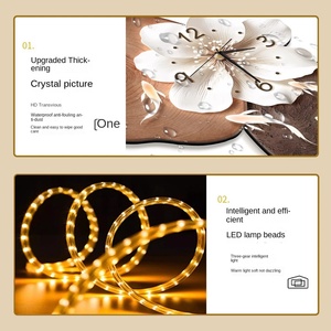 <span class=keywords><strong>Orologio</strong></span> <span class=keywords><strong>da</strong></span> <span class=keywords><strong>Parete</strong></span> Moderno e Semplice in <span class=keywords><strong>Legno</strong></span> con Nove Pesci, Silenzioso, per Soggiorno e <span class=keywords><strong>Parete</strong></span> TV, Installazione Senza Fori - Product Image 3