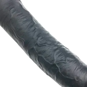 Waatfaak — godemichet en silicone noir et réaliste pour hommes, jouet sexuel flexible avec grosse prise anale, longueur 28.5cm, 11 ", 5.8cm, longueur 12 pouces