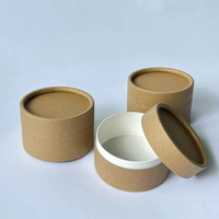 Tube en carton kraft écologique et recyclable de 0,3 oz pour emballage cosmétique, contenant en forme de barre de lotion, rouge à lèvres ou stick de maquillage.