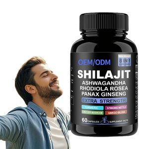 Cápsulas de Shilajit Orgánico del Himalaya OEM ODM, Ácido Fúlvico, Ginseng, Antioxidante, Refuerzo Inmunológico, Vitalidad, Energía, Suplemento Herbal - Product Image 1