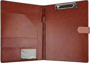 Portadocumenti Professionale in Ecopelle con Blocco Note Formato A4/Letter, Organizzatore per Curriculum e Scrittura - Product Image 5