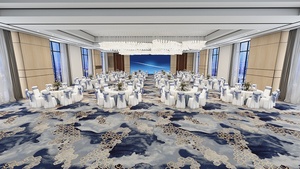 Tường Để Tường Sang Trọng Thảm Trung Quốc In Thảm Dễ Dàng Để Làm Sạch Thương Mại Phòng Tiệc Thảm - Product Image 6