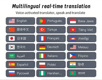 Traducteur de Bureau à Double Écran 10,1 Pouces, Interprète Vocal en Temps Réel, Dispositif de Traduction IA pour Usage Commercial