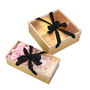 Mystery Gift <strong>Box</strong> Transparent Carton Flower Shipping <strong>Box</strong> <strong>Christmas</strong> Valentine's Day Rose Flower <strong>Box</strong> With clear PVC Window - Product Image 2
