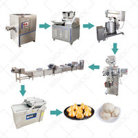 Paket otomatis bakso kecepatan tinggi ayam ikan daging babi sapi mesin bakso komersial bakso Extruder