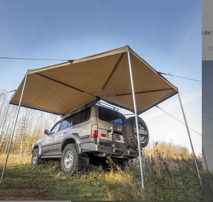 Tente de toit rigide pliable à 270 degrés pour voiture avec poteaux en aluminium durables et pare-soleil latéral imperméable - Product Image 5