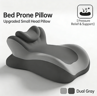 Oreiller multifonctionnel pour dormir sur le ventre, appui-tête réglable, en fibre de polyester, pour lit, lecture et téléphone