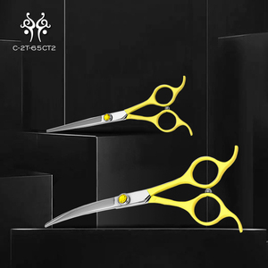 Vendita calda colorato toelettatura dritto e curvo forbici di bellezza forbici per cani per cani e <span class=keywords><strong>gatti</strong></span> toelettatori - Product Image 2