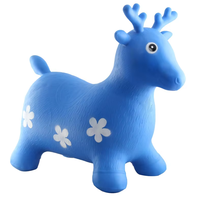 Jouet de haute qualité en forme de cerf, animal rebondissant en PVC pour enfants, utilisation en extérieur