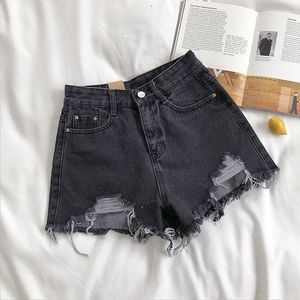 Shorts de Verano para <span class=keywords><strong>Mujer</strong></span>, Cintura Alta, Color Sólido, Shorts de Mezclilla Casuales, Estilos Surtidos - Product Image 5