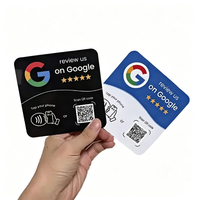 Support de table en acrylique 12 cm pour avis Google, compatible NFC213, pour avis en espagnol, français, italien et autres langues, prêt à être expédié