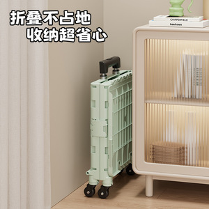 Folding Shopping Cart 30L 40L Capacity Portable Outdoor Camping Cart With Wheels Multifunctional Foldable Storage Trolley - Product Image 3