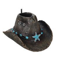 Chapeau de cowboy original et unique, nichoir pour oiseaux, décoration d'arbre, un cadeau économique