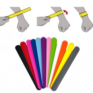 Cheap Customized <strong>Gifts</strong> Advertise Printing Silicone Rubber Snap Wrap Clap <strong>Wristband</strong> for Promotional Events Fundraising - Product Image 4