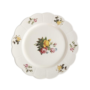 Veweet — assiette <span class=keywords><strong>de</strong></span> <span class=keywords><strong>service</strong></span> d'impression floral, assiette pour banquet en céramique, assiette à dîner <span class=keywords><strong>de</strong></span> luxe en porcelaine pour restaurant - Product Image 2