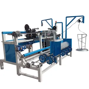 High speed fully-automatic chain link wire fence making machine