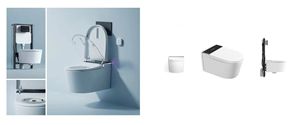 Toilette intelligente murale européenne de luxe capteur de réservoir dissimulé électrique automatique Intelligent <span class=keywords><strong>WC</strong></span> accessoire rinçage par gravité - Product Image 2