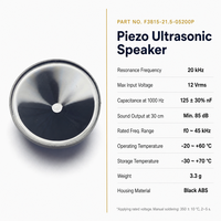 Transducteur ultrasonique piézoélectrique 38 x 15 mm, 20 kHz (f0 à 45 kHz), 85 dB, étanche, pour répulsif d'oiseaux et antiparasitaire agricole
