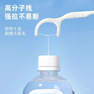 Hilos Dentales Blancos, 50 Unidades, Hilo de Alta Resistencia Molecular, Resistente a la Rotura, Cuidado Dental - Product Image 1