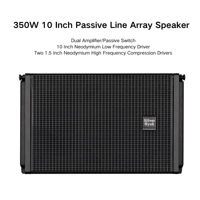 Haut-parleur passif bidirectionnel de 350W 10 pouces pour des concerts de barres et des représentations extérieures