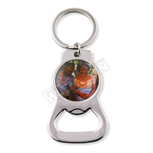 Tùy Chỉnh Thăng Hoa Blanks Mở Chai Vòng Chìa Khóa Thép Không Gỉ Mở Chai Keychain - Product Image 2