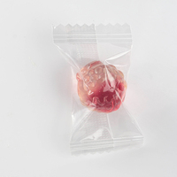 Bonbons gélifiés explosifs en vrac, emballés individuellement et transparentement, fourrés aux fruits