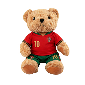 MSYO Peluche en forme d'ours en peluche avec maillot <span class=keywords><strong>de</strong></span> l'équipe nationale du Portugal, Coupe du Monde <span class=keywords><strong>de</strong></span> Football, Cadeaux <span class=keywords><strong>de</strong></span> bienvenue, Souvenirs pour les fans <span class=keywords><strong>de</strong></span> football - Product Image 2