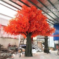 Arbre de cerisier artificiel sur mesure, grand modèle, en fibre de verre/plastique, rose, fait main, 4m, décoration de mariage moderne