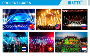 HiLtte IP40 เพลงใหม่ <span class=keywords><strong>3</strong></span>*60W Golden Light 1800K + 6*5 W RGB Retro Vintageสําหรับปาร์ตี้บาร์ DJ ดิสโก้ - Product Image 6