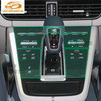 Film de protection transparent en TPU pour console centrale intérieure de voiture, accessoires de réparation anti-rayures pour Porsche Cayenne 2015-2022