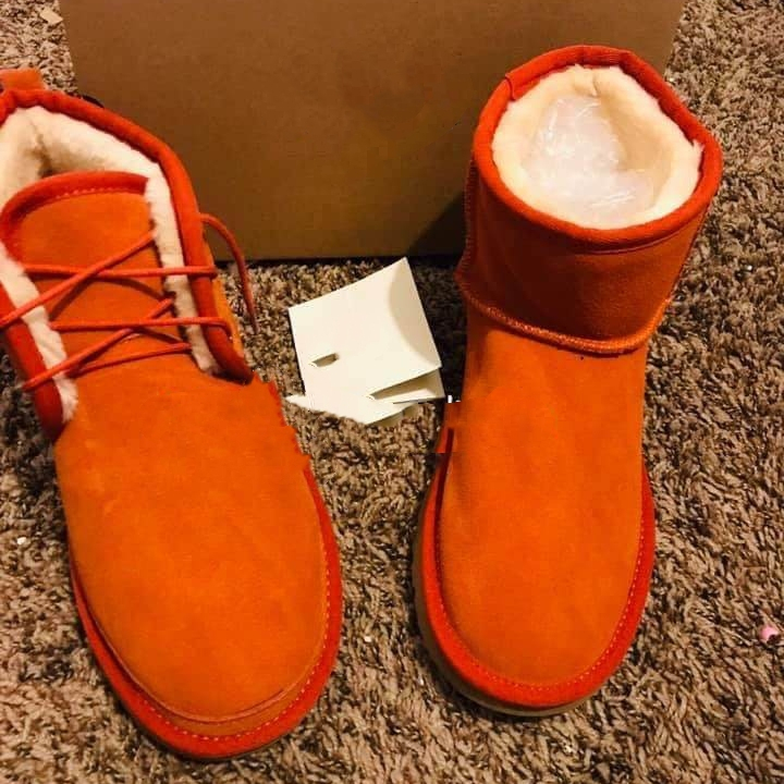 Оптовая продажа; Модная женская обувь на шнуровке, ботильоны из шерсти и меха; Обувь из натуральной кожи на плоской подошве; Непромокаемые зимние боты на плоской подошве, теплые сапоги для женщин; С украшением в виде кристаллов женские обувь для девочек