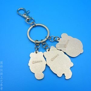 <b>Custom</b> Cartoon Metal <b>Keychain</b> Zinc Alloy Irregular Shape Silk Screen Printing Handmade Gift Pendant Carabiner <b>Keychain</b> - Product Image 3
